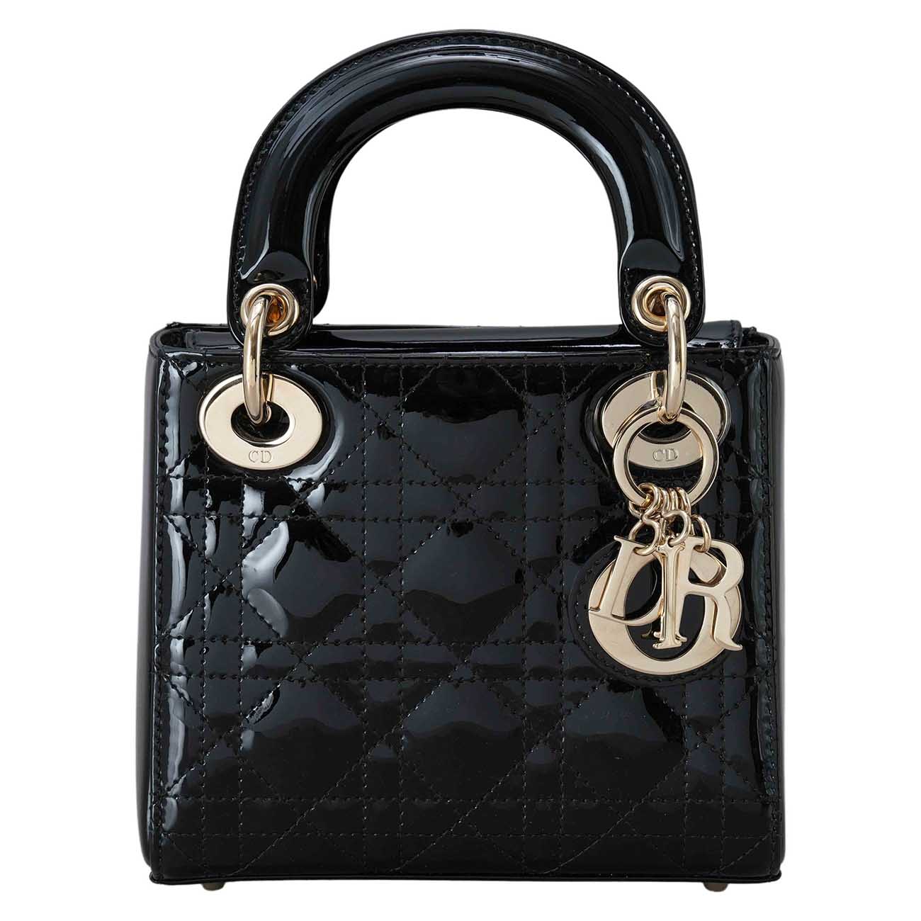 CHRISTIAN DIOR(USED)크리스찬디올 레이디디올 페이던트 미니백